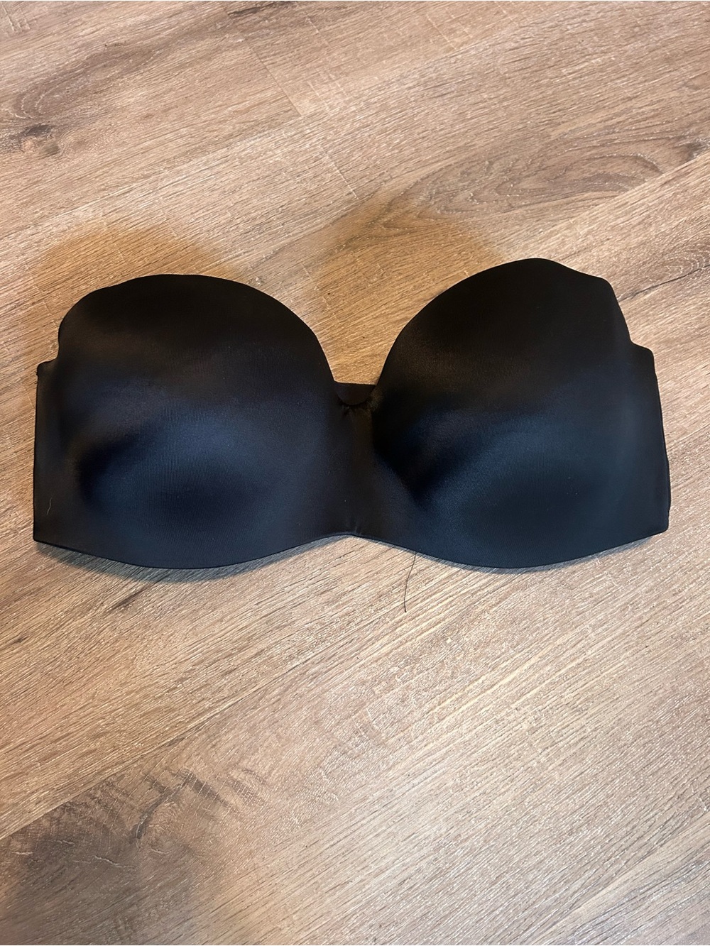 PINK Victoria’s Secret Strapless Push-Up Bra Womens Black Size 38DD